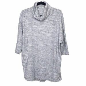 Loft Outlet Lounge Gray Oversized Tunic Sweater